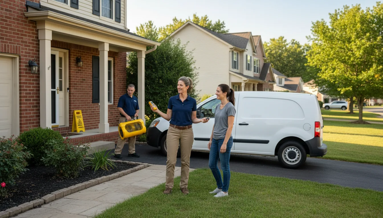 Residential water damage restoration in Watsontown, PA